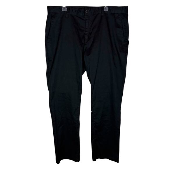 Volcom Chino Pants Men's 40 Black Stretch High-Rise Flat Front Classic - Picture 1 of 15